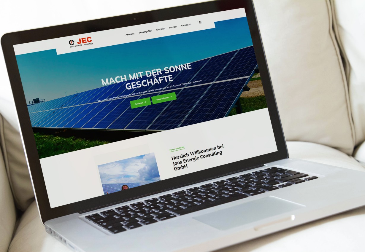 Aplicatii web - Site prezentare companie energie solara